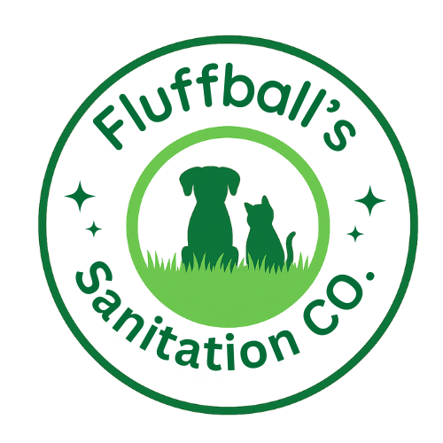 Fluffball's Sanitation Co. Logo